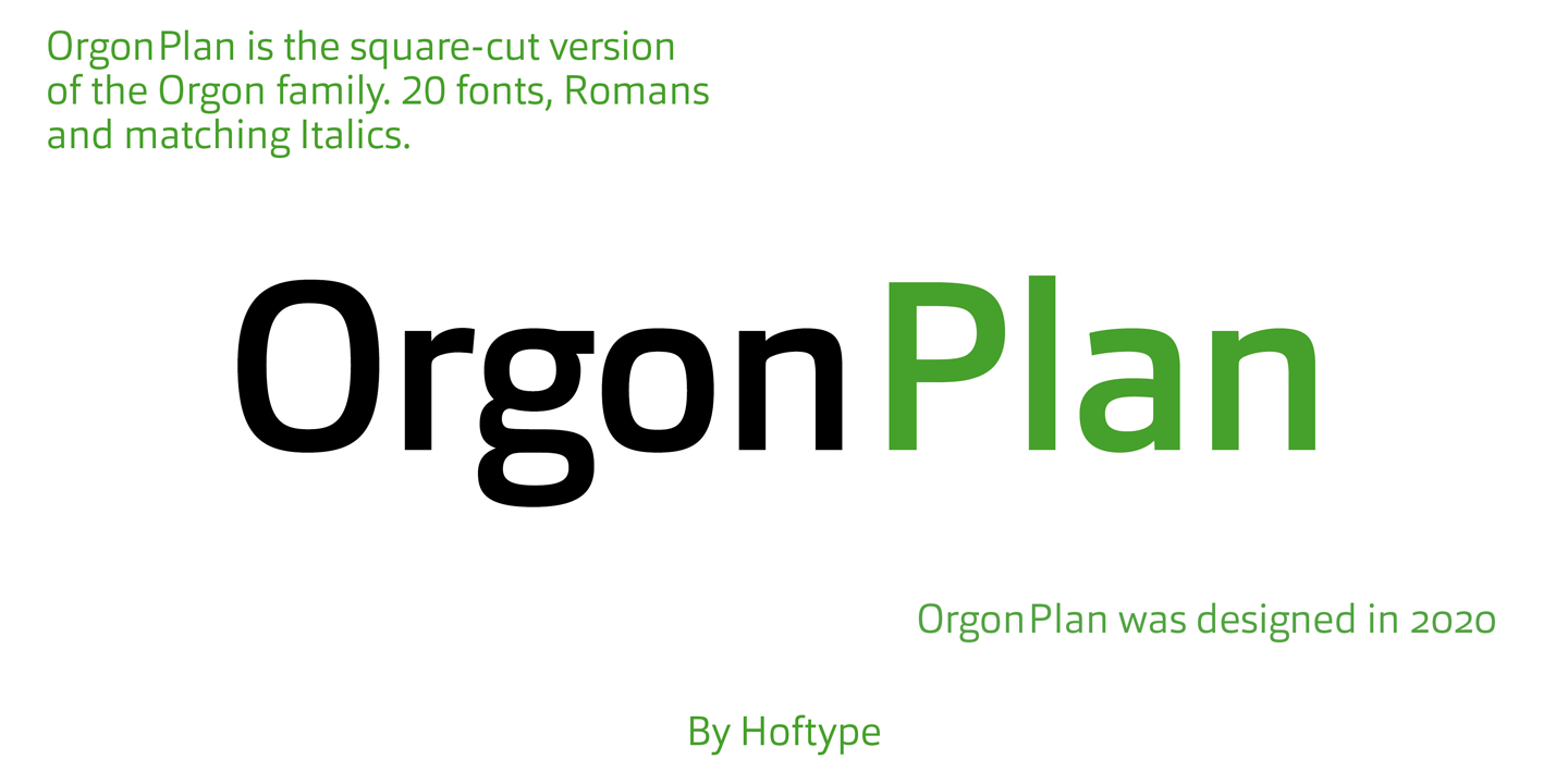 Orgon Plan Font